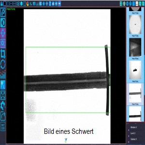 Bild eines Schwert Materialprüfung